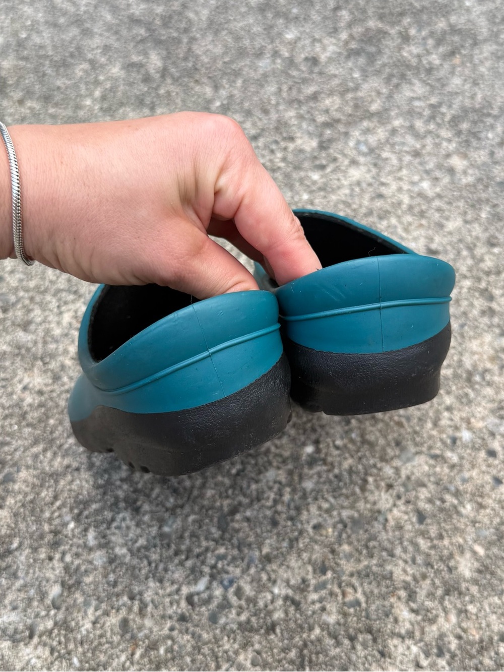 Sloggers Teal Waterproof Garden Clogs Slip-On Shoes Women’s Size 10 - Picture 3 of 10